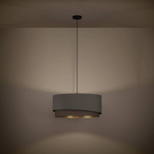 Светильник подвесной Manderline 39931 Eglo коричневый 1 лампа, основание чёрное в стиле современный  фото 2