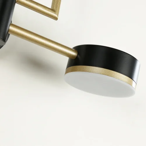 Бра LED Modul 4013-2W Favourite золотой чёрный на 2 лампы, основание чёрное в стиле современный  фото 6