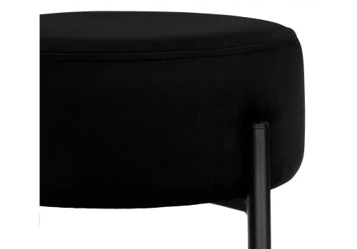 Полубарный стул Сайпл MR-24 / черный 581277 Woodville, чёрный/велюр, ножки/металл/чёрный, размеры - ****400*400 фото 4