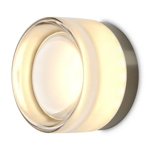 Бра LED Retro FR5603WL-L8TR Freya прозрачный на 1 лампу, основание никель в стиле современный хай-тек 