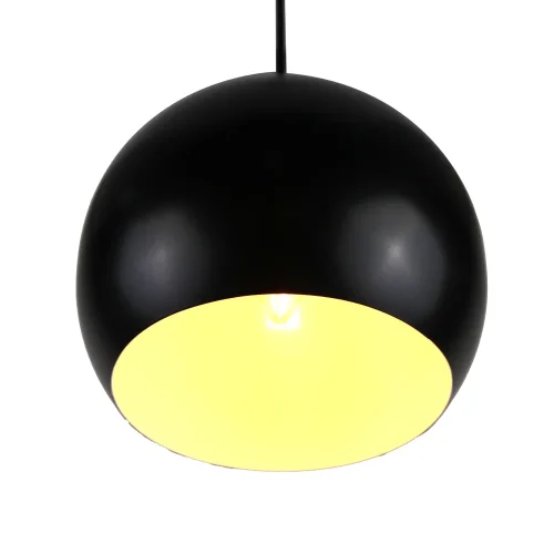 Светильник подвесной Aura 20 LH032013 LightHall чёрный на 1 лампу, основание чёрное в стиле лофт фото 4