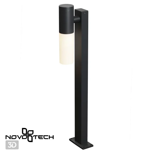 Парковый светильник Mobi 370961 Novotech уличный IP54 чёрный 1 лампа, плафон белый в стиле современный E27 фото 5