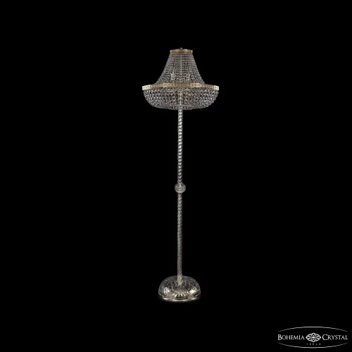 Торшер 19283T3/H/55IV-174 G Bohemia Ivele Crystal sp прозрачный на 6 ламп, основание золотое в стиле классический 