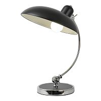 Настольная лампа Falcon LSP-5005 Lussole чёрная на 1 лампу, основание хром металл в стиле современный Настольная лампа Falcon LSP-5005 Lussole чёрная на 1 лампу, основание хром металл в стиле современный