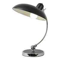 Настольная лампа Falcon LSP-5005 Lussole чёрная на 1 лампу, основание хром металл в стиле современный Настольная лампа Falcon LSP-5005 Lussole чёрная на 1 лампу, основание хром металл в стиле современный