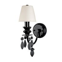 Бра Грейс / Grace 10203/1W Black LOFT IT белый на 1 лампу, основание чёрное в стиле Бра Грейс / Grace 10203/1W Black LOFT IT белый на 1 лампу, основание чёрное в стиле