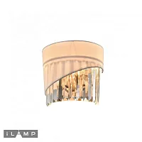 Бра Casa W9508-2 NIC iLamp прозрачный белый 2 лампы, основание никель в стиле современный арт-деко 