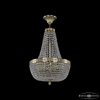 Люстра подвесная 19051/H2/35IV G C1 Bohemia Ivele Crystal прозрачная на 6 ламп, основание золотое в стиле классический sp