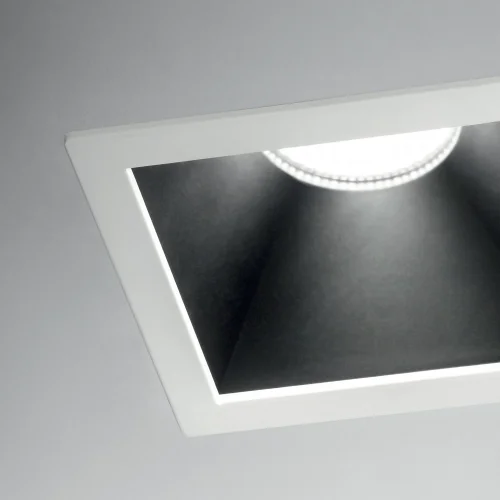 Светильник точечный LED GAME SQUARE 11W 3000K BK WH Ideal Lux чёрный белый 1 лампа, основание чёрное белое в стиле современный  фото 3