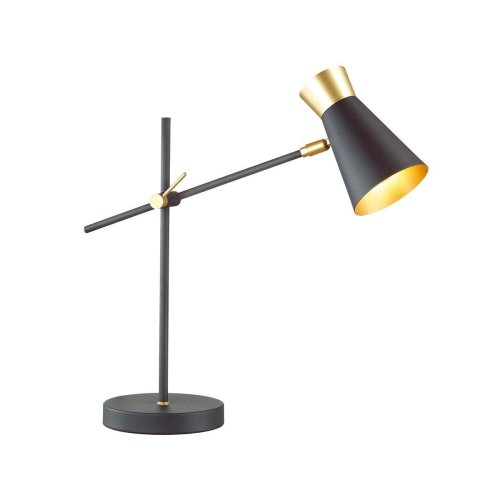 Настольная лампа лофт Liam 3790/1T Lumion золотая чёрная 1 лампа, основание чёрное металл в стиле лофт  фото 2