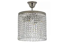 Люстра хрустальная потолочная Cremono E 1.2.25.100 N Dio D'Arte прозрачная без плафона на 4 лампы, основание серое никель в стиле классический Люстра хрустальная потолочная Cremono E 1.2.25.100 N Dio D'Arte прозрачная без плафона на 4 лампы, основание серое никель в стиле классический