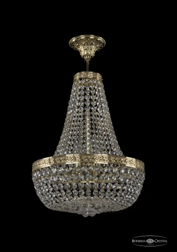 Люстра потолочная хрустальная 19281/H2/35IV G Bohemia Ivele Crystal прозрачная на 6 ламп, основание золотое в стиле классический sp