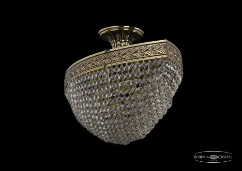 Люстра потолочная хрустальная 19323/60IV GB Bohemia Ivele Crystal прозрачная на 6 ламп, основание золотое в стиле классический sp