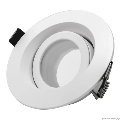 Светильник точечный ST255 ST255.508.01 ST-Luce белый 1 лампа, основание белое в стиле хай-тек круглый