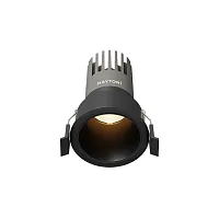 Светильник точечный LED Dip DL116-10W-3K-B Maytoni чёрный на 1 лампу, основание чёрное в стиле современный хай-тек круглый