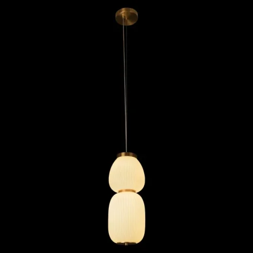 Светильник подвесной LED Duff 10422/A LOFT IT белый на 1 лампу, основание бронзовое в стиле современный фото 2
