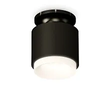 Светильник накладной Techno spot XS7511064 Ambrella light чёрный 1 лампа, основание чёрное в стиле хай-тек современный круглый