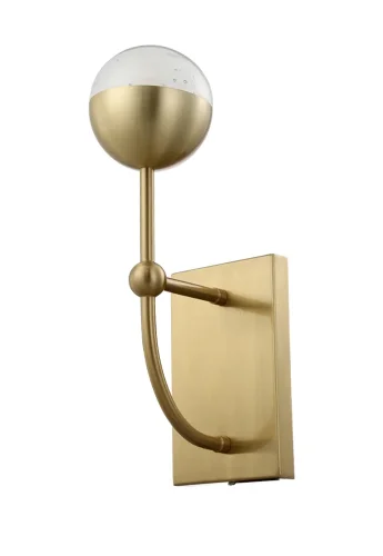 Бра TRUENA AP1 BRONZE Crystal Lux прозрачный на 1 лампу, основание бронзовое в стиле современный арт-деко 