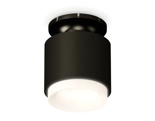 Светильник накладной Techno spot XS7511064 Ambrella light чёрный 1 лампа, основание чёрное в стиле хай-тек современный круглый