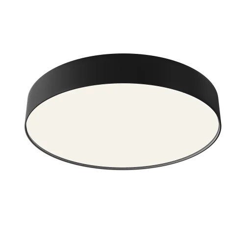 Светильник потолочный LED Zon C032CL-45W4K-RD-B Maytoni белый на 1 лампу, основание чёрное в стиле современный круглый тарелка