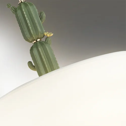 Светильник подвесной Cactus 5425/3 Odeon Light  3 лампы, основание золотое зелёное в стиле современный  фото 6