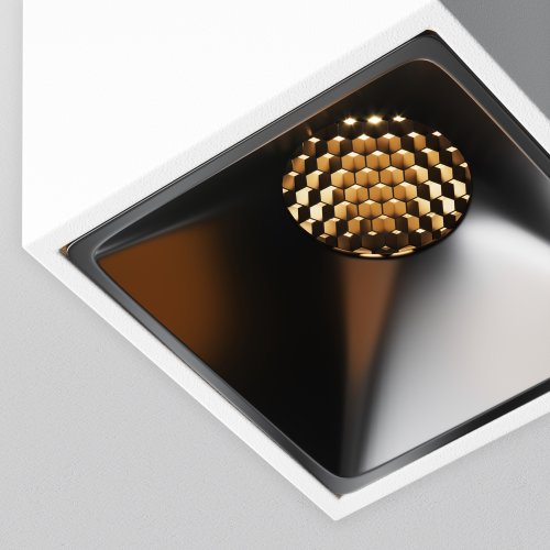 Светильник накладной LED Alfa Led C065CL-8W2.7K-SQ-WB Maytoni белый на 1 лампу, основание белое в стиле современный хай-тек квадратный фото 4