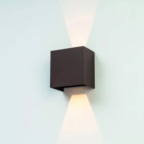 Настенный светильник уличный LED Davos Xl 7654 Mantra уличный IP65 коричневый на 1 лампу, плафон коричневый в стиле хай-тек современный LED фото 3
