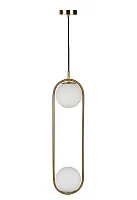 Светильник подвесной Glob LOFT2601-A LOFT IT белый 2 лампы, основание медь в стиле современный шар