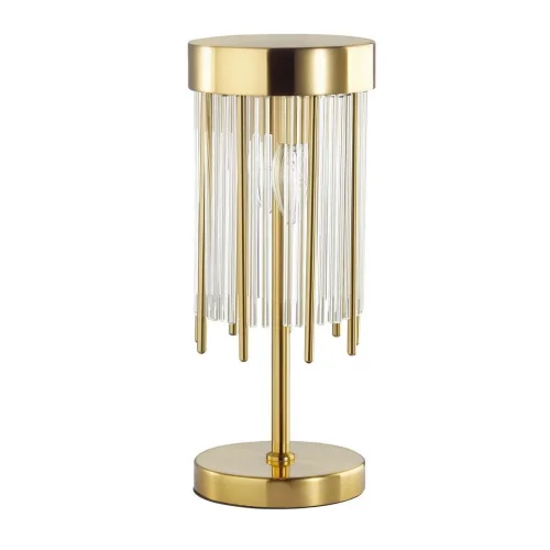 Настольная лампа York 4788/2T Odeon Light прозрачная 2 лампы, основание золотое металл в стиле классический  фото 2