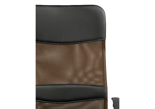 Компьютерное кресло Arano brown 11993 Woodville, коричневый/искусственная кожа ткань, ножки/металл/хром, размеры - *1280***600*610 фото 9