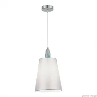 Светильник подвесной Lingotti SL1759.103.01 ST-Luce белый 1 лампа, основание хром в стиле классический 