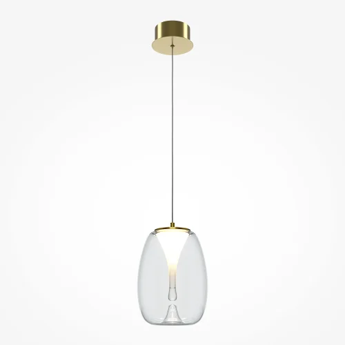Светильник подвесной LED Splash MOD282PL-L8G3K1 Maytoni прозрачный 1 лампа, основание золотое в стиле современный  фото 3
