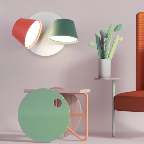 Бра PAIL 101884-26 ImperiumLoft жёлтый на 1 лампу, основание чёрное в стиле современный фото 6