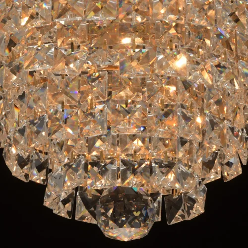 Люстра хрустальная Аделард 642011005 MW-Light прозрачная на 5 ламп, основание золотое в стиле классический  фото 5