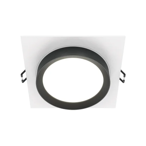 Светильник точечный Hoop DL086-GX53-SQ-WB Maytoni белый чёрный 1 лампа, основание белое чёрное в стиле современный 
