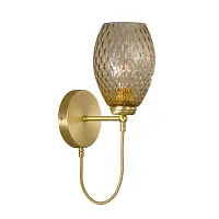 Бра A 10033/1 Reccagni Angelo янтарный 1 лампа, основание матовое золото в стиле классический современный 