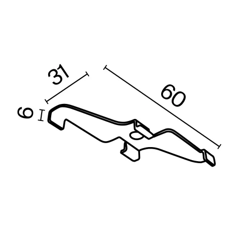 Фиксатор для накладного монтажа Magnetic track system Exility TRA034HS-21W Maytoni белый в стиле современный хай-тек для светильников серии Magnetic track system Exility накладной магнитный exility тонкая магнитная фото 7