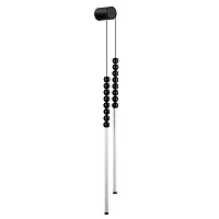 Бра Monella 7149/16WL Odeon Light чёрный на 1 лампу, основание чёрное в стиле современный классический бусы