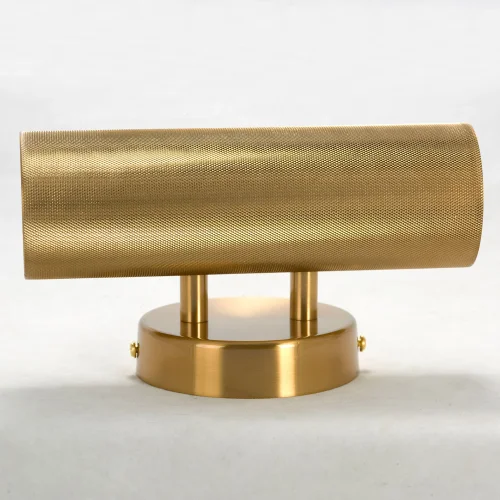 Бра LSP-8481 Lussole прозрачный на 2 лампы, основание золотое в стиле современный  фото 3