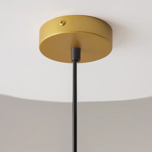 Светильник подвесной Telford P363PL-01G Maytoni белый золотой на 1 лампу, основание золотое в стиле современный фото 9