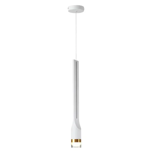 Светильник подвесной LED Nilo 4384/5L Odeon Light белый 1 лампа, основание белое в стиле хай-тек трубочки фото 3