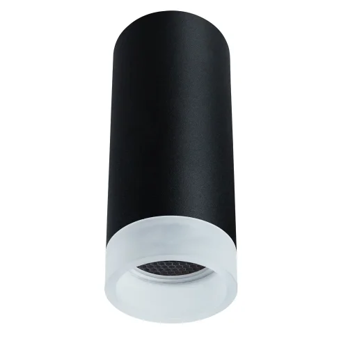 Светильник накладной Ogma A5556PL-1BK Arte Lamp чёрный 1 лампа, основание чёрное в стиле модерн круглый