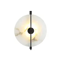 Бра настенный Sabina APL.321.11.05 Aployt белый 1 лампа, основание чёрное в стиле современный 