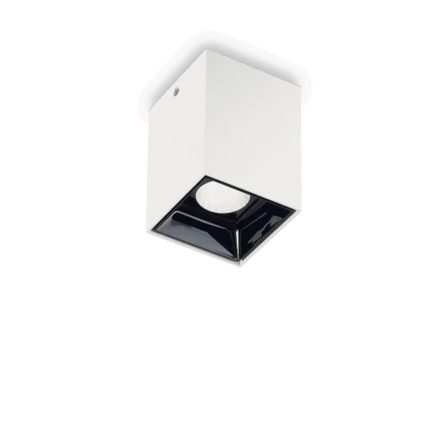 Светильник накладной LED NITRO FI 15W SQUARE BIANCO Ideal Lux белый 1 лампа, основание белое в стиле современный квадратный