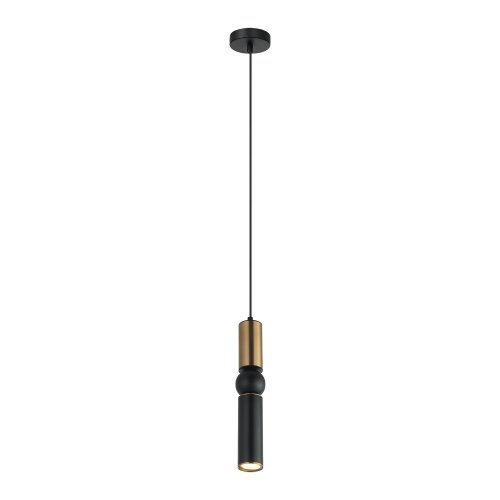 Светильник подвесной Truman LSP-8571 Lussole чёрный 1 лампа, основание чёрное в стиле современный 