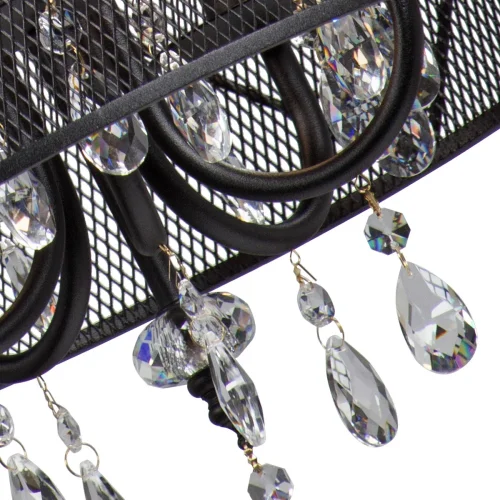 Люстра подвесная V4259-1/5 Vitaluce без плафона на 5 ламп, основание чёрное в стиле лофт фото 2