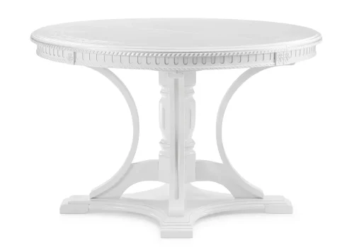 Деревянный стол Нозеан белый / серебро  543578 Woodville столешница белая из шпон фото 2