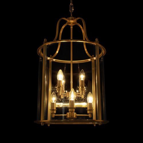 Светильник подвесной Lighthouse 10456/8 AB LOFT IT прозрачный на 8 ламп, основание бронзовое в стиле классический арт-деко фото 8 Светильник подвесной Lighthouse 10456/8 AB LOFT IT прозрачный на 8 ламп, основание бронзовое в стиле классический арт-деко фото 8