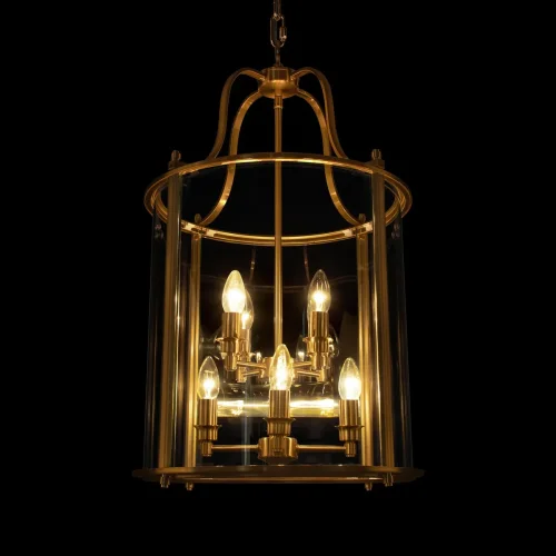 Светильник подвесной Lighthouse 10456/8 AB LOFT IT прозрачный на 8 ламп, основание бронзовое в стиле классический арт-деко фото 8 Светильник подвесной Lighthouse 10456/8 AB LOFT IT прозрачный на 8 ламп, основание бронзовое в стиле классический арт-деко фото 8