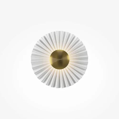 Бра LED Fiore MOD233WL-L11BS3K Maytoni белый латунь на 1 лампу, основание латунь в стиле современный отражённый свет Бра LED Fiore MOD233WL-L11BS3K Maytoni белый латунь на 1 лампу, основание латунь в стиле современный отражённый свет